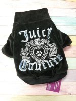 Толстовка "Juicy Couture" черная со стразами