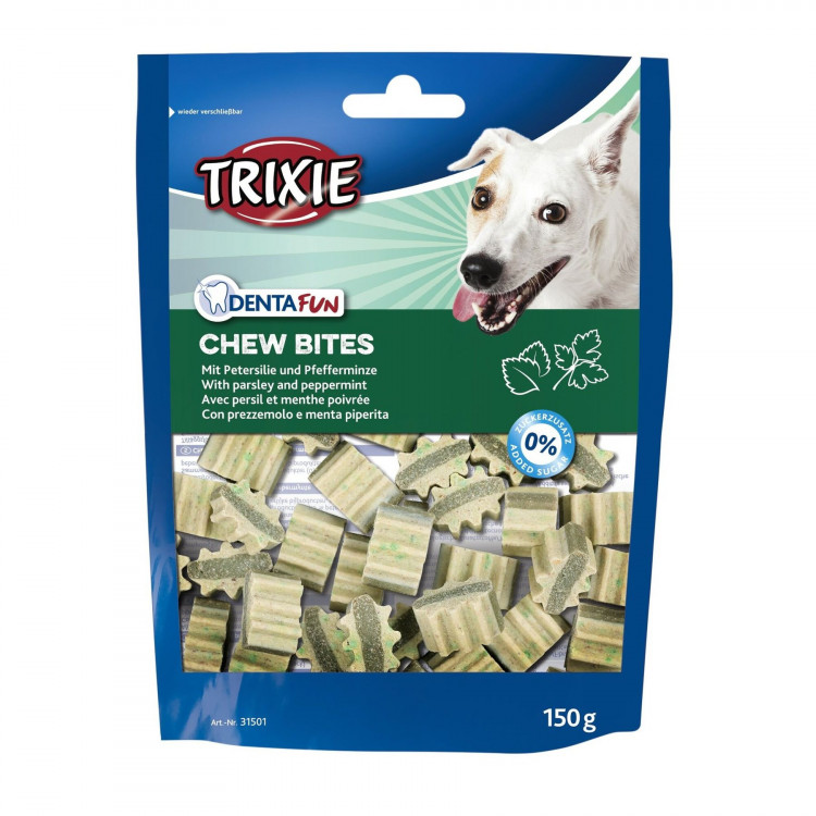 Лакомство для собак Trixie Denta Fun Chew Bites 150 г (петрушка и мята)