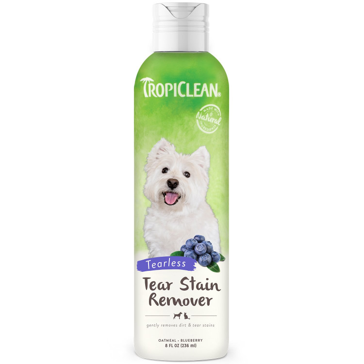 TropiClean Tear Stain Remover - Средство для удаления пятен от слез с ароматом черники для собак и кошек 
